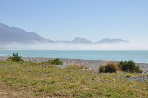 Morgennebel in Kaikoura