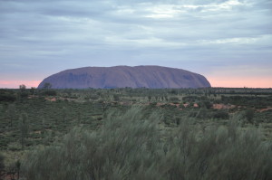 Sonnenuntergang am Uluru