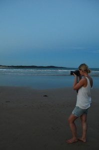 Fotografieren am One Mile Beach, Port Stephens (by Lina)