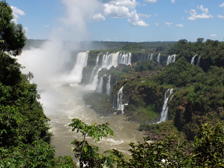 Überblick von der brasilianischen Seite: Iguazú