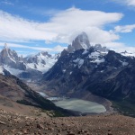 Panorama mit Fitz Roy und Cerro Torre