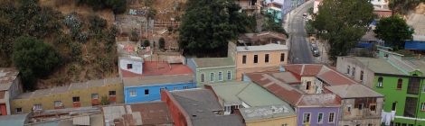 Ausblick vom Cerro Alegre im Stadtzentrum